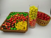 20 pcslot simulation model mini foam fruits vegetables decorative artificial fruits compote simulation