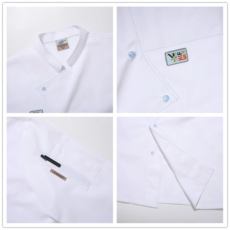 Шеф повара форма для осенне зимний длинный рукав шеф куртка пальто общественное