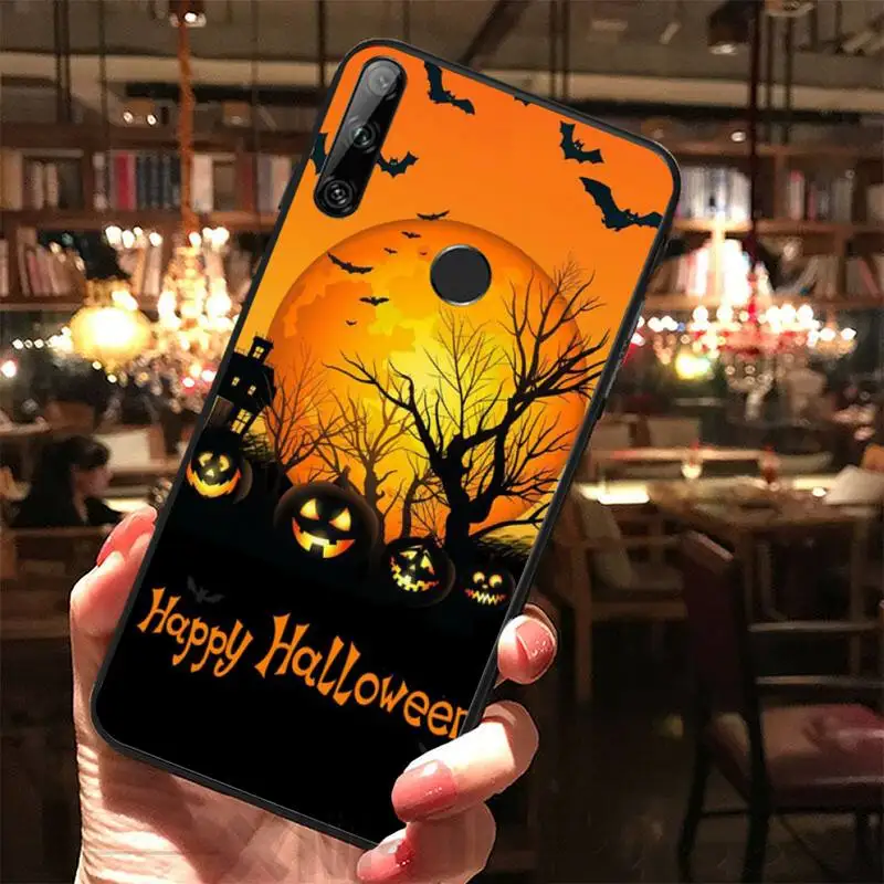 

Pumpkin Halloween Coque Shell Phone Case For Huawei Y5 Y6 Y7 Y9 Prime Pro II 2019 2018 Honor 8 8X 9 lite View9