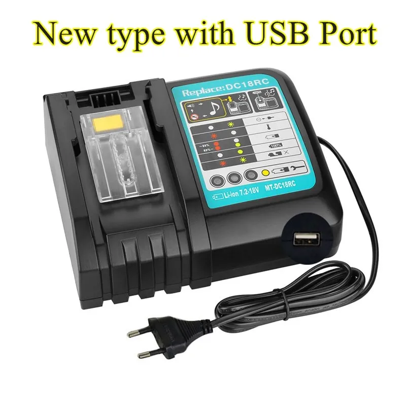 

2021New 18.0ah 18V rechargeable battery, 18000 MAH backup Li ion battery with Makita bl1860 bl1830 + 3A charger