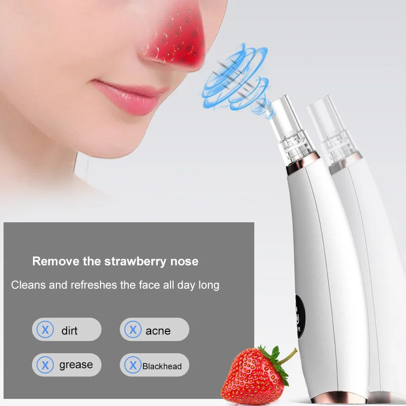 Электрический пылесос для удаления черных точек аппарат ухода за кожей лица поры