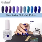 Clou Beaute голубой гель лак для ногтей 15 мл сапфировый гель для ногтей Гибридный лак для ногтей Полупостоянный УФ Гель-лак для ногтей