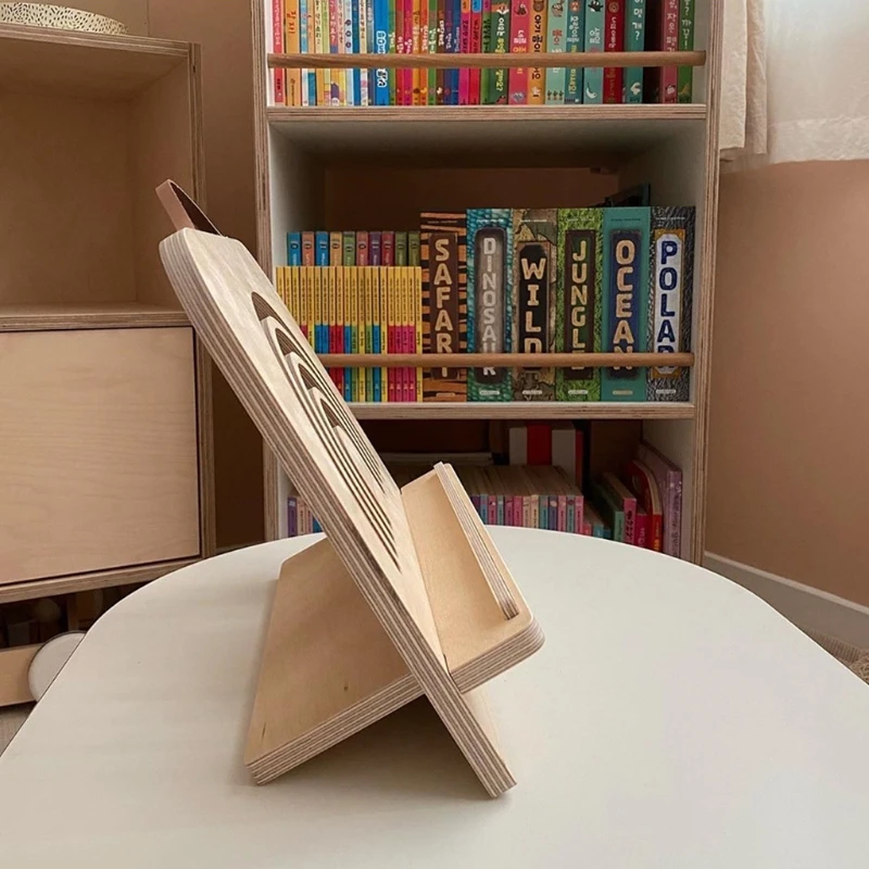 

Portable Reading Rest Tablet Book Holder Bookend Support Foldable Cookbook Stand D2TD