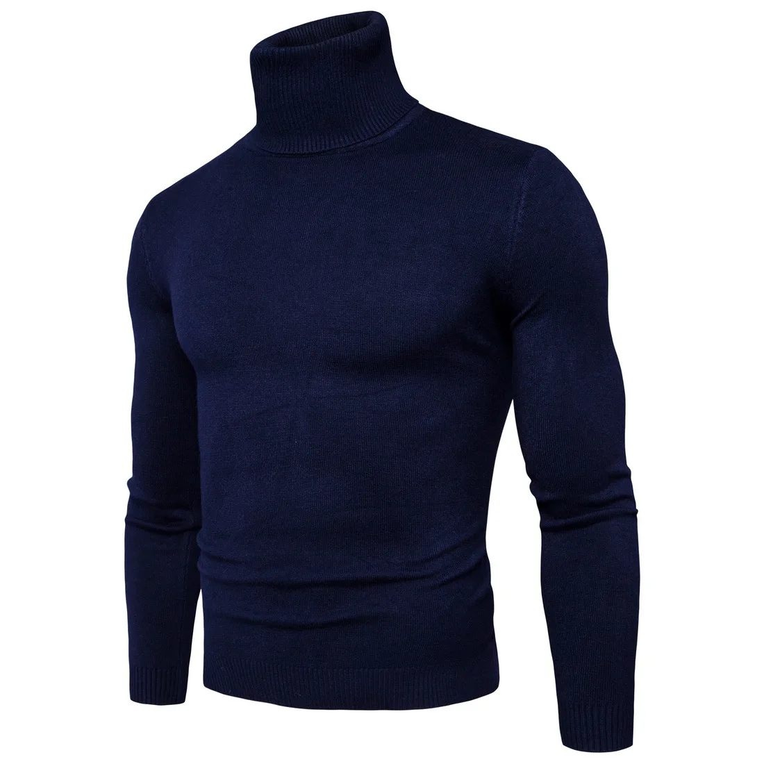 

New Autumn and Winter Men's Sweaters Turtleneck Men's Sweater Coat