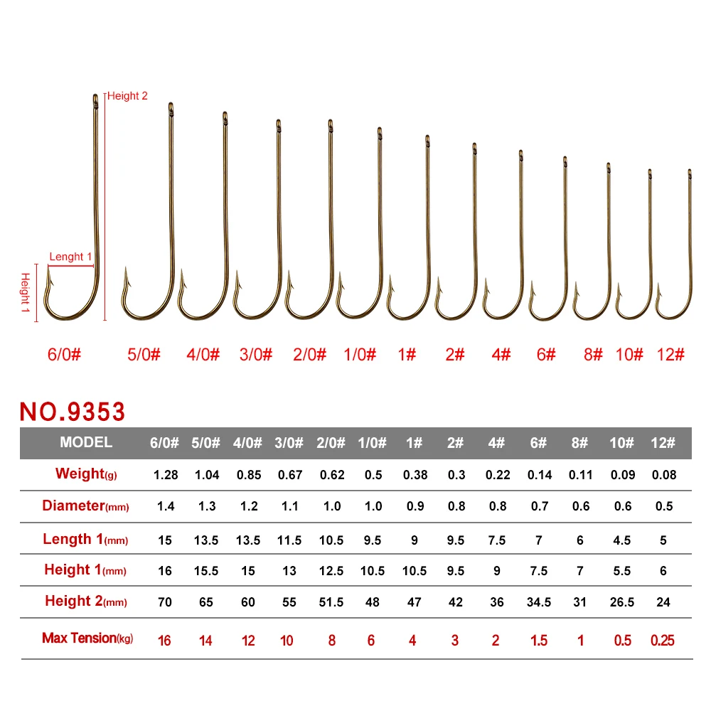 PROBEROS одиночные крючки для морской рыбалки крючок коричневый цвет