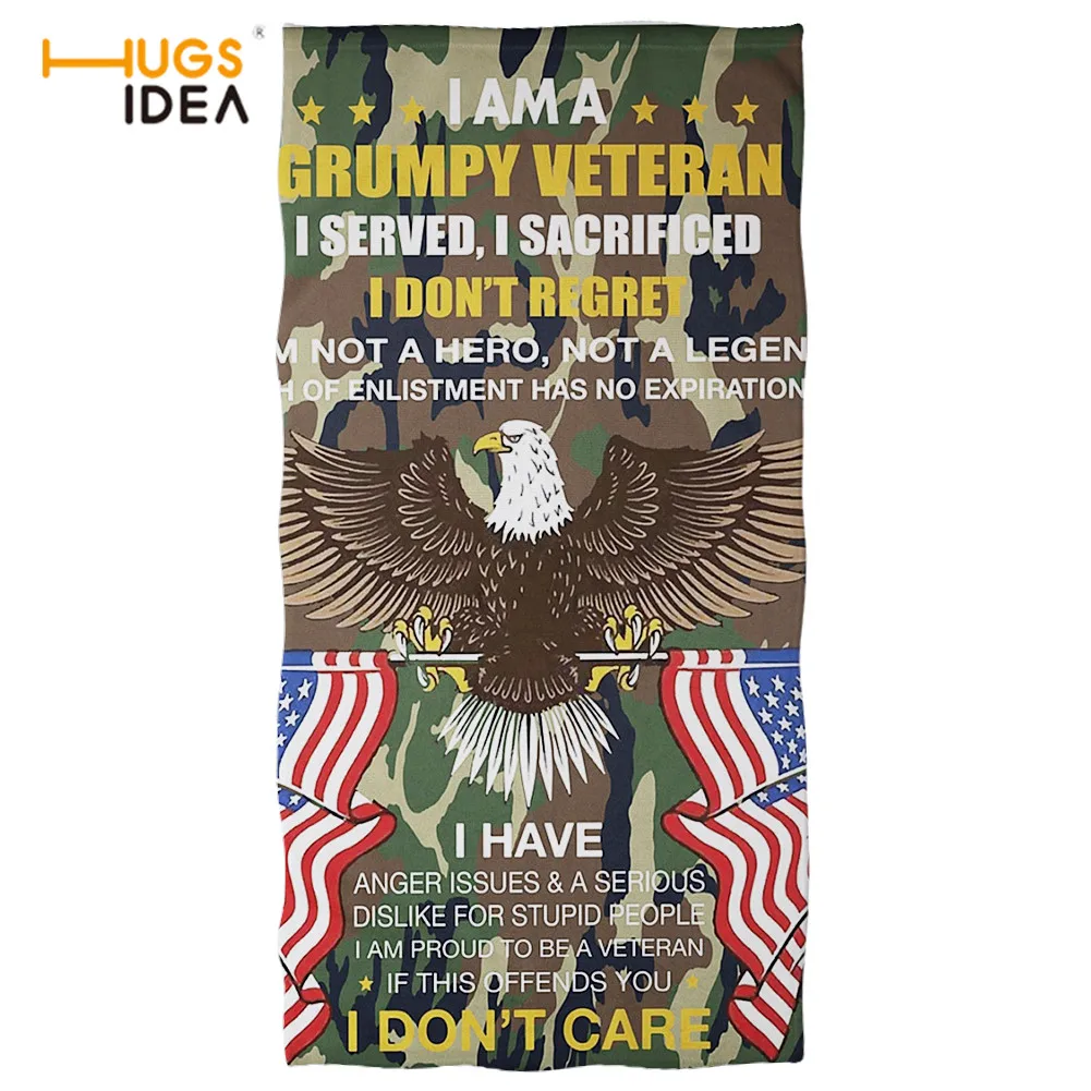 HUGSIDEA с дизайном Американский флаг Полотенца способный преодолевать Броды для