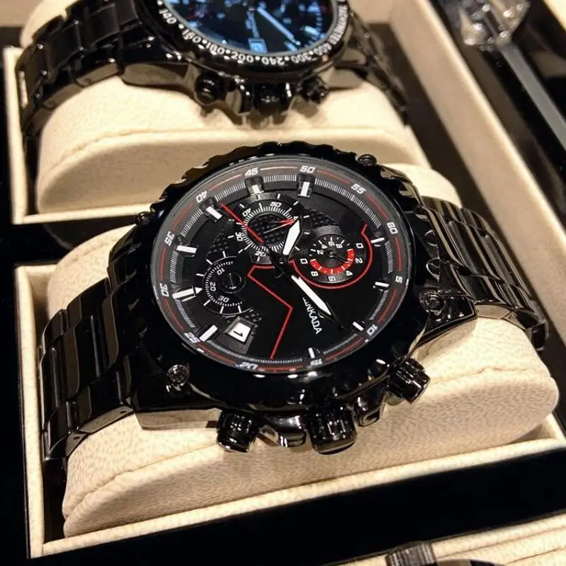 

Dropshipping New Brand Waterproof Quartz Watch for Men's Watches Binkada Stainless Steel Mens Wristwatches 2021