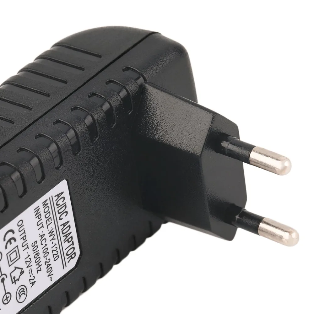 DC 12V 2A адаптер переменного тока трансформатор питания для 5050 5630 3528 Светодиодная лента ЕС высококачественное зарядное устройство для блок питания для планшета