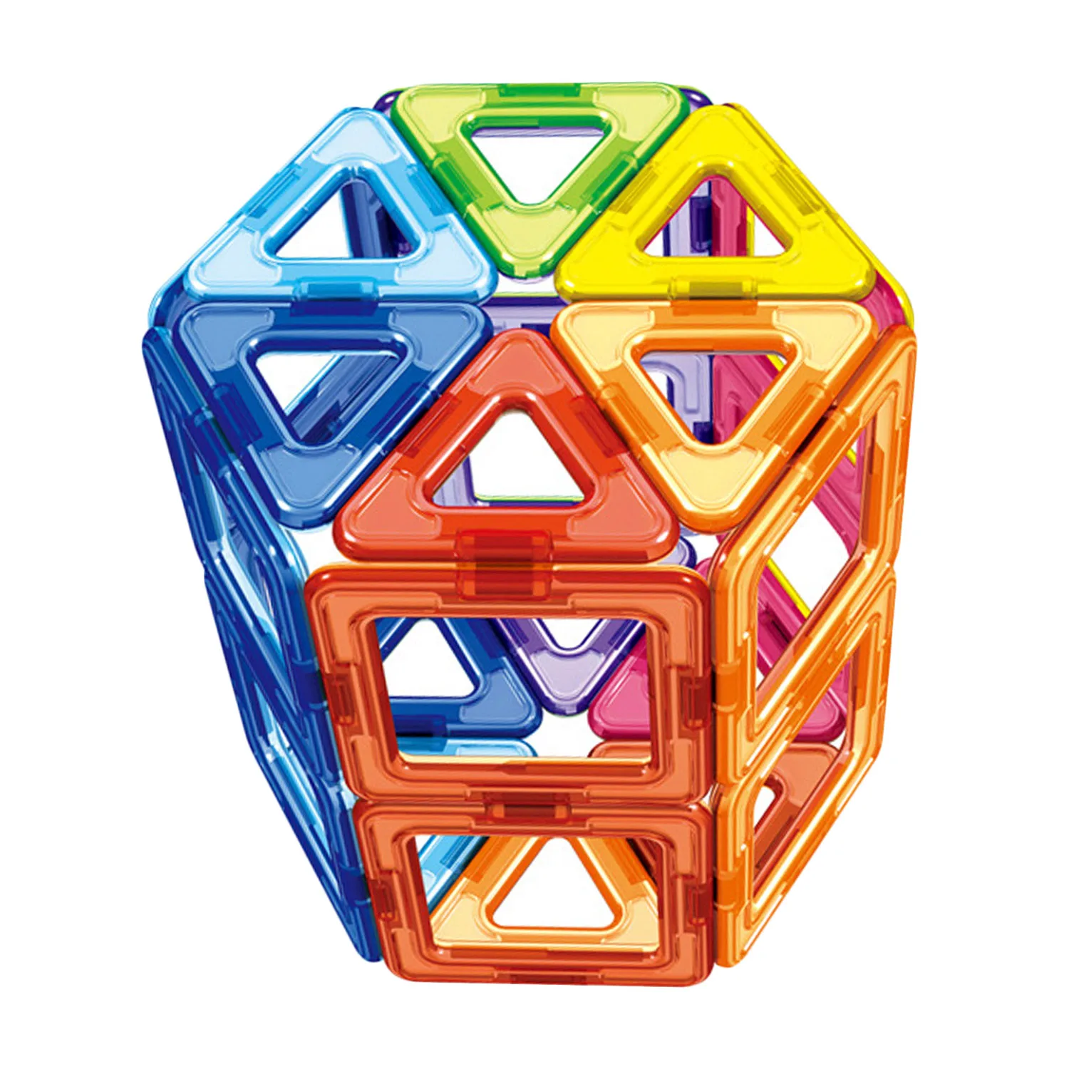 30PCS Kids 3D DIY Triangle Square Magnetic Building Blocks Magnet Stack Brick Block Construction Model Toy | Игрушки и хобби