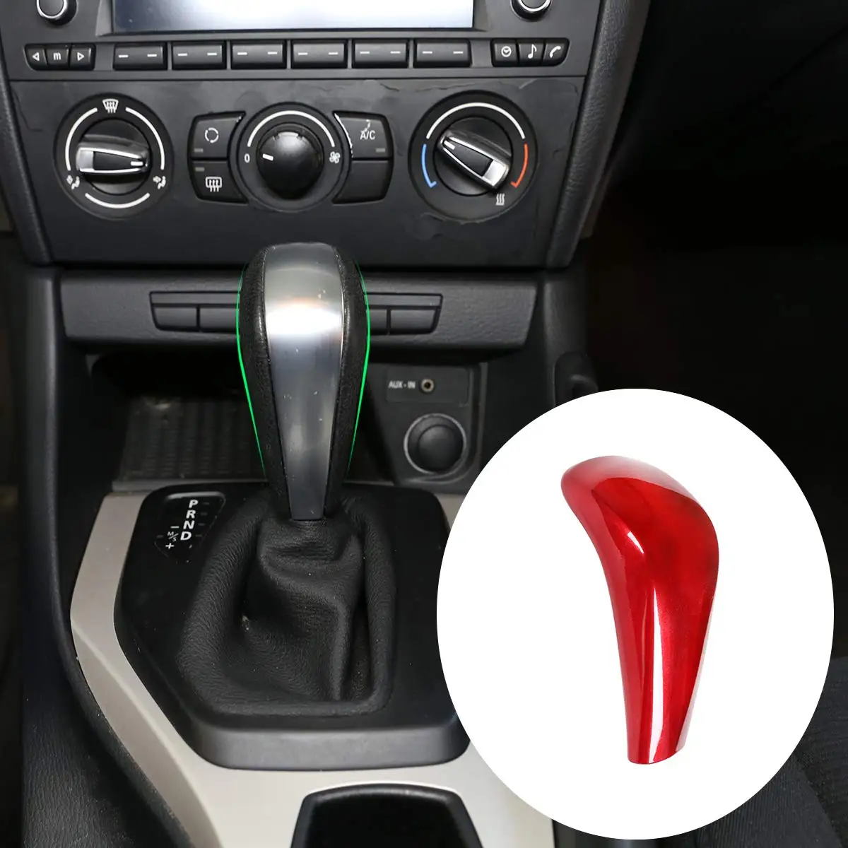 

ABS Car Center Gear Shift Head Cover Trim for BMW E48 E61 E64 E65 E85 E86 E83 E53 E81 E82 E87 E90 E91 E92 E93 F01 E87