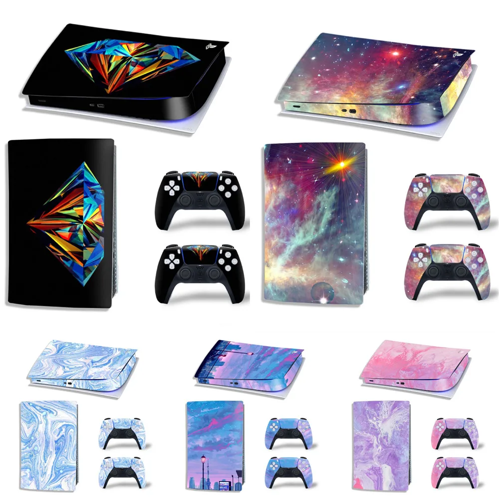 

Custom Ps5 Digital Accessories Cover Standard Disc Edition Logo Host Vinyl Decal Skin Sticker For Ps5 digital Console
