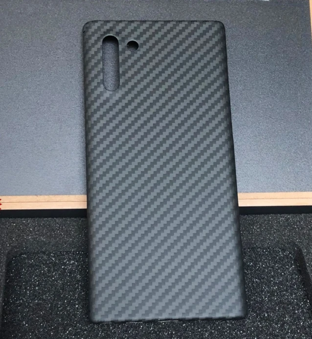 

Luxury brand thin light Carbon fiber case For samsung galaxy note 10 lite + plus bumper phone shell