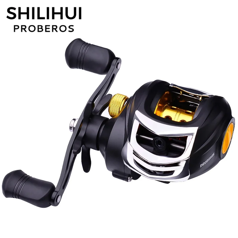 

SHILIHUI Baitcasting Fishing Reel 10KG Max Drag 7.2:1 Carbon Bait Casting Reels Salt Water Wheel Catfish Bass Fishing Tackle