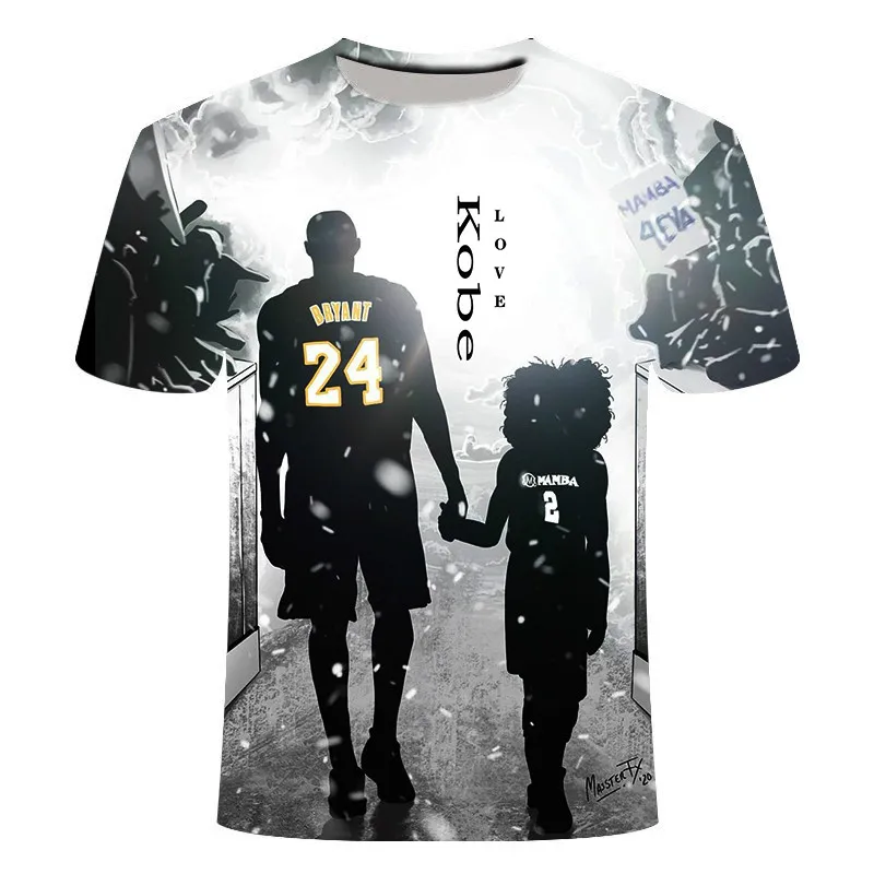 

Basketball superstar print men's and women's T-shirt, 3D short sleeve basketball shirt, boys' and girls' Sports Leisure T-shirt,