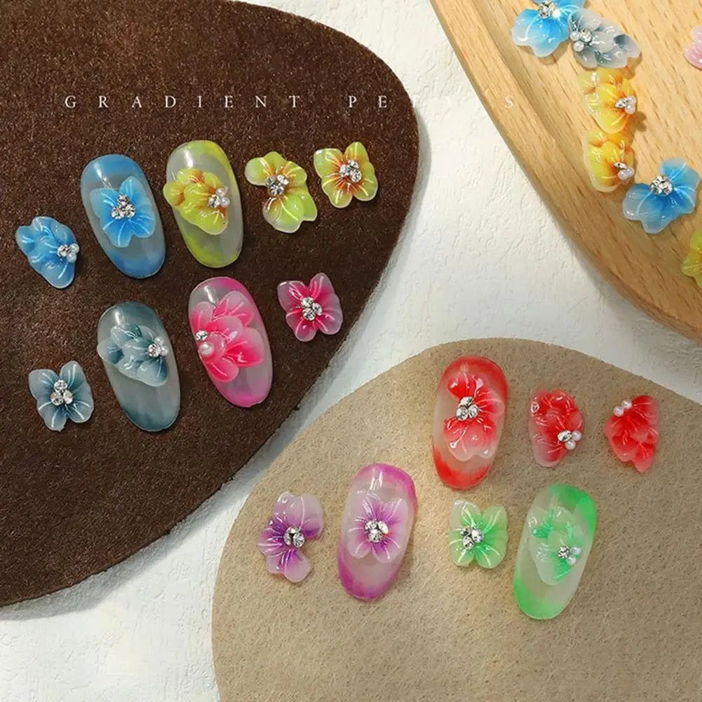 

Dropshipping 1 Set Adorable Butterfly1 Decor Nail Sticker Stylish Ultra Thin Resin Nail Transfer for Girls