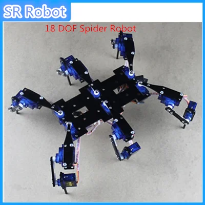 Робот паук 18 DOF с 6 ногами Hexapod 4 RC мини Роботизированная рама шасси для Arduino 9g
