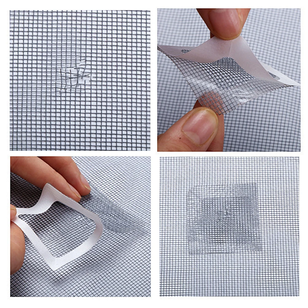 

Window Net Anti-mosquito Mesh Sticky Wires Patch Repair Tape Screen Window Door Mosquito Net Patch Sticky Repair Broken Hole