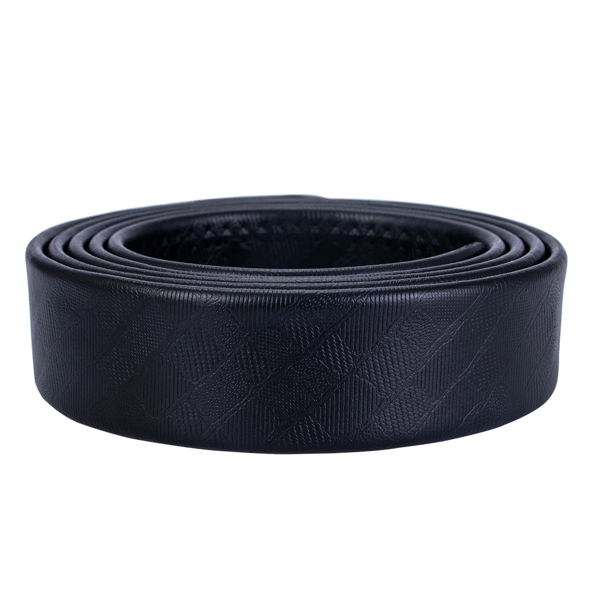 

Hi-Tie Boxed Mens Belts Black Leather Men Belt 3 Metal Automatic Buckles 1 Ratchet Straps for Dress Jeans Dad Son Luxury Gift