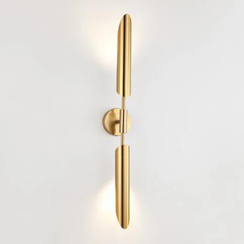

2 pieces Modern LED wall sconce reflect light TV television background wall lamp up down bronze golden wall lamp LED for bedroom