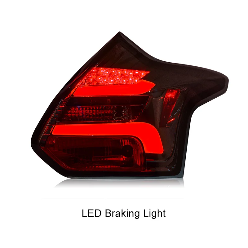 Светодиодный задний фонарь для Ford Foucs 2011 2012 2013 Копченый черный светодиодный