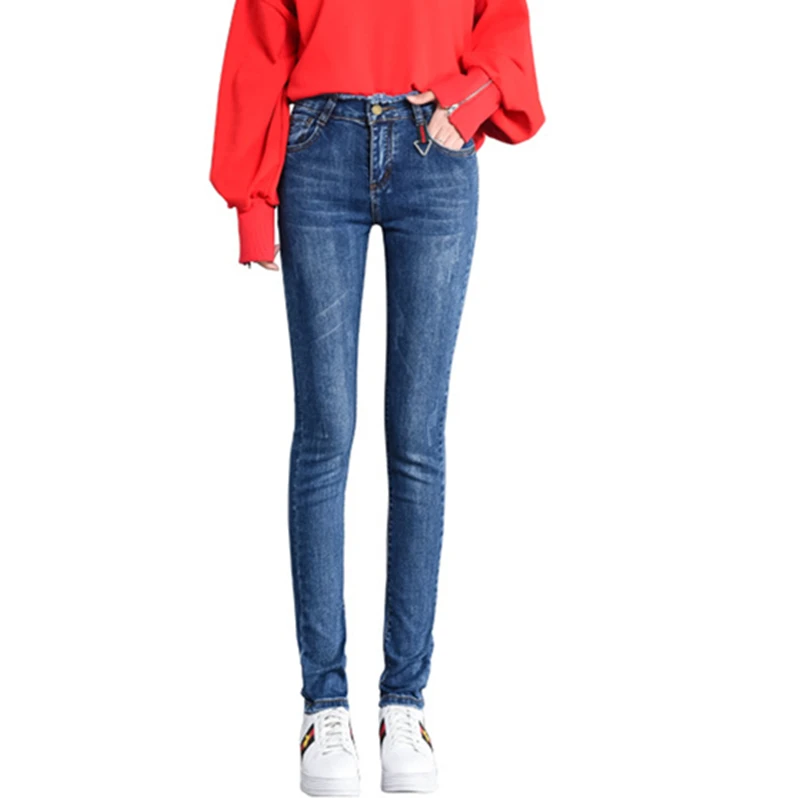 Женские джинсы карандаш джинсы-стрейч с высокой талией для мам 2020 | Женская