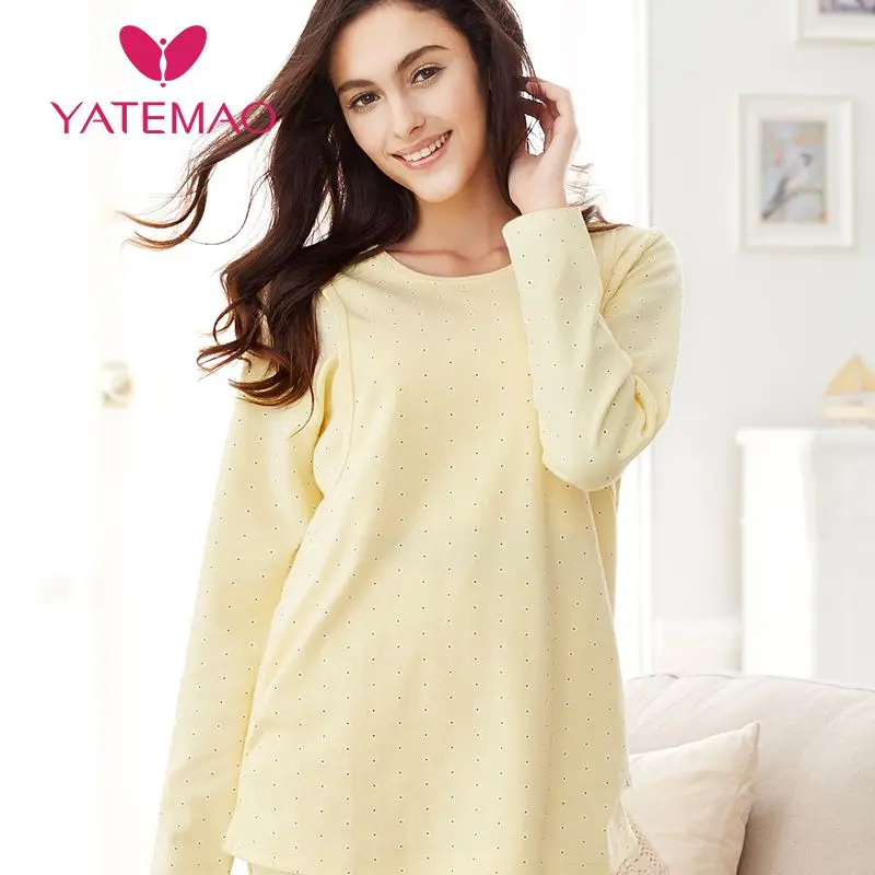 Зимняя осенняя одежда для беременных YATEMAO топы кормящих матерей хлопковая сна с