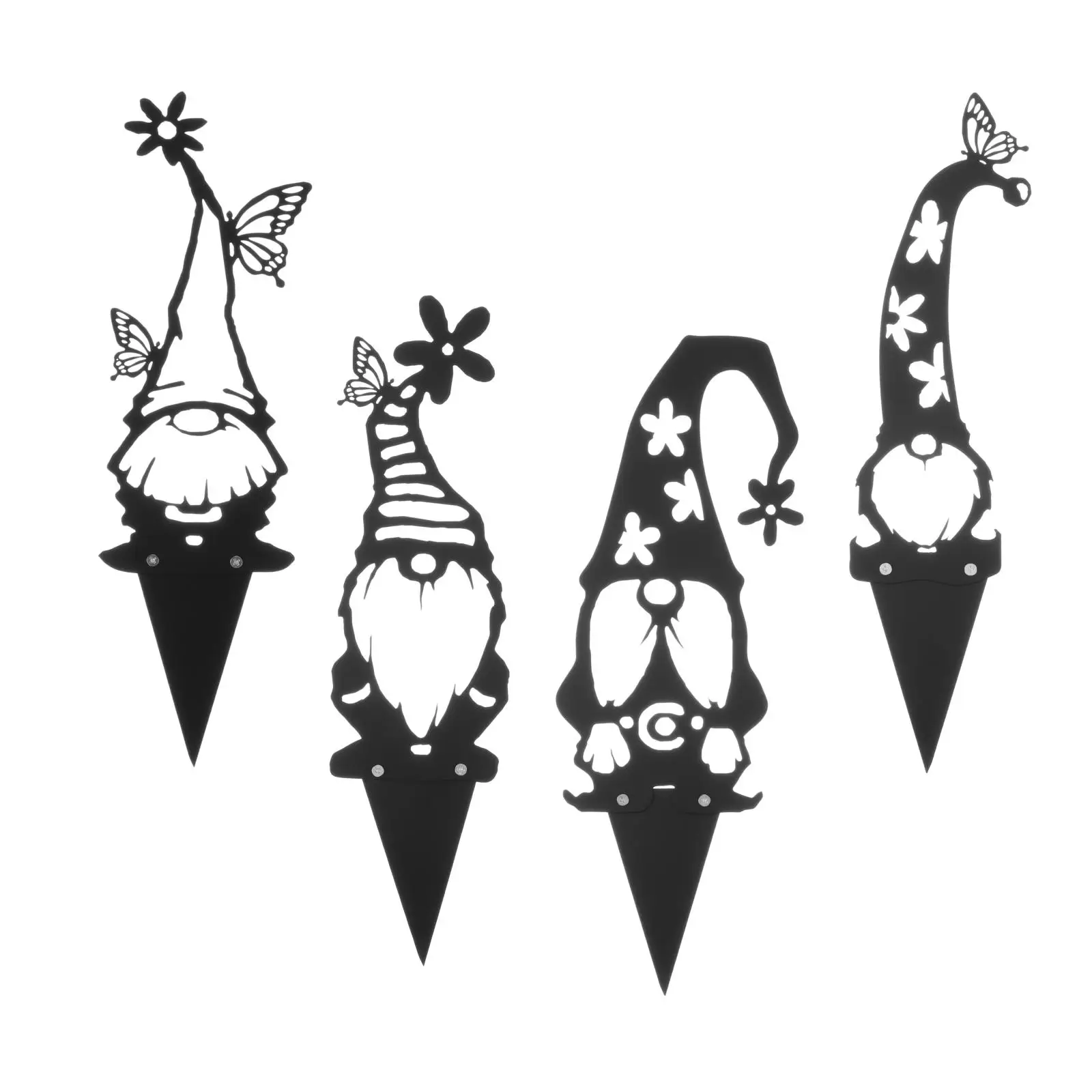 Статуэтка гнома без лица садовая феи силуэт патио украшение для дома Купола