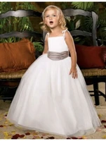 free shipping new 2015 wedding party dresses girls pageant gowns princess dresses a line custom white ivory flower girl dresses