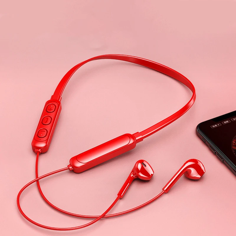 Новый стиль подвесная Шея Спортивная Беспроводная Bluetooth-гарнитура наушники