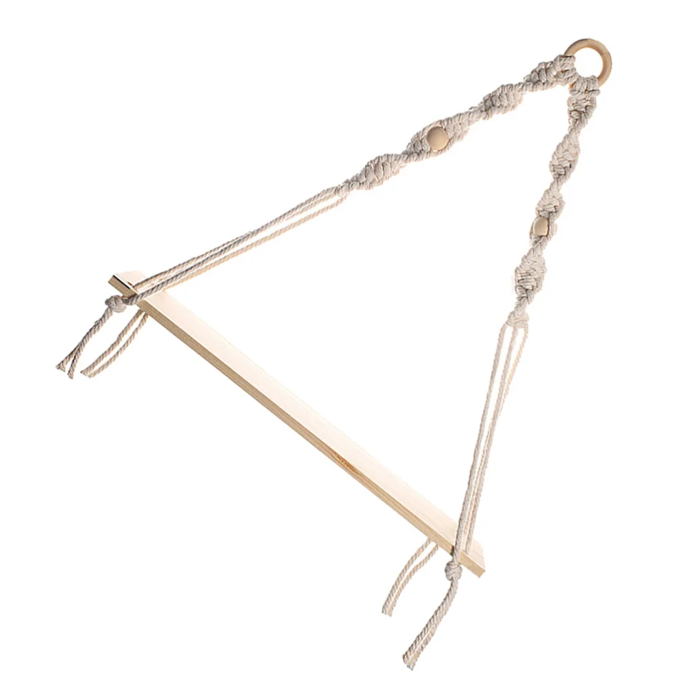 

1pc Macrame Wall Shelf Hanging Rack Handmade Nordic Style Hanging Tapestry Shelf