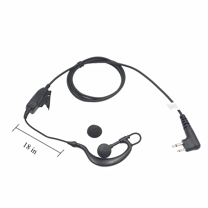 

Двухконтактный G-образный наушник, 1 провод, рация, гарнитура, работа для Motorola, двухстороннее радио CP200, CP200D, CP185, DTR650, PR400, EP450