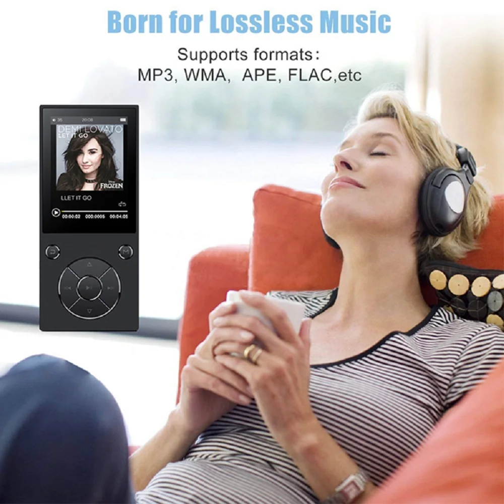 Mp3-плеер с Bluetooth, встроенный динамик, металлический музыкальный плеер без потерь с fm-радио, электронная книга для Walkman с поддержкой tf-карты до 128 ГБ