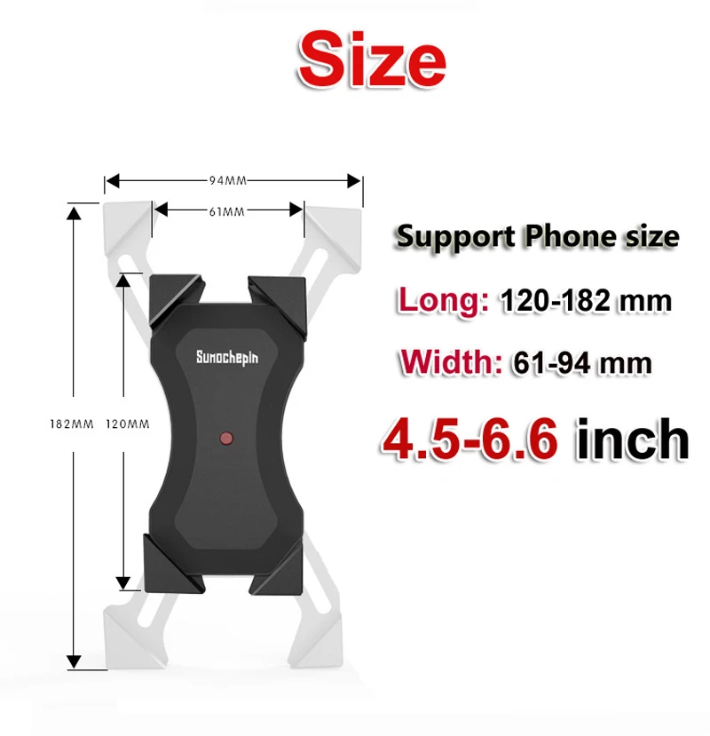 Держатель для телефона на руль мотоцикла или велосипеда крепление зеркало