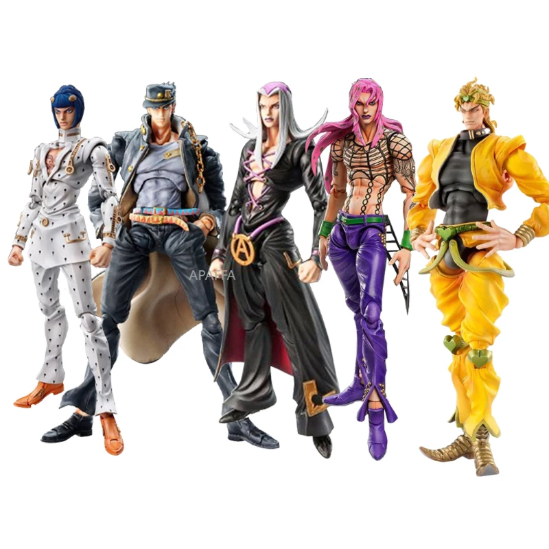 

15cm JoJo's Bizarre Adventure Bruno Bucciarati Giorno Giovanna Leone Abbacchio Kujo Jotaro Movable Action Figure PVC Model Toys