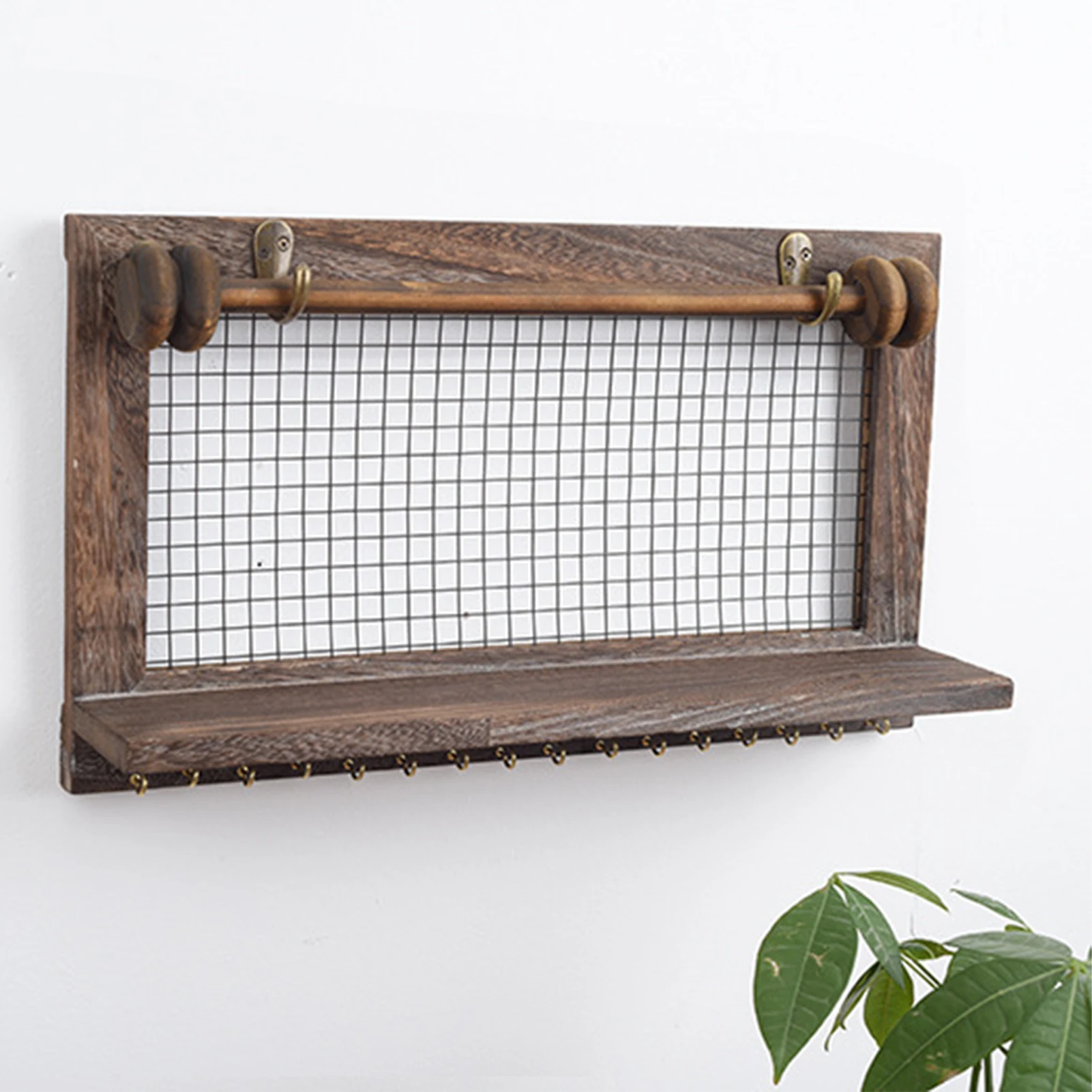 

Wooden Storage Shelf Innovative Wall Hanging Cabinet Bookshelf Modern Home Simple Storage Rack Wall Decoration
