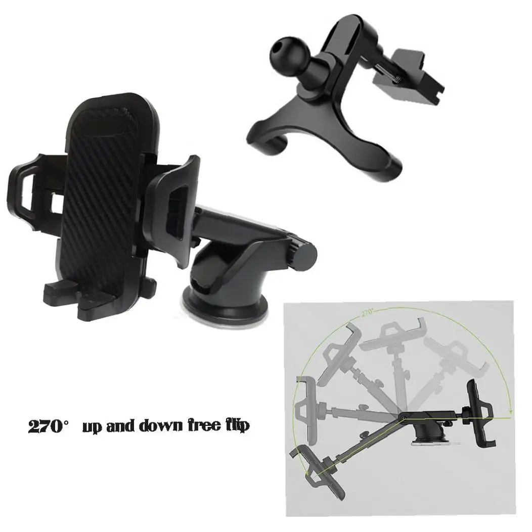 Автомобильный держатель для мобильного телефона с телескопическим кронштейном