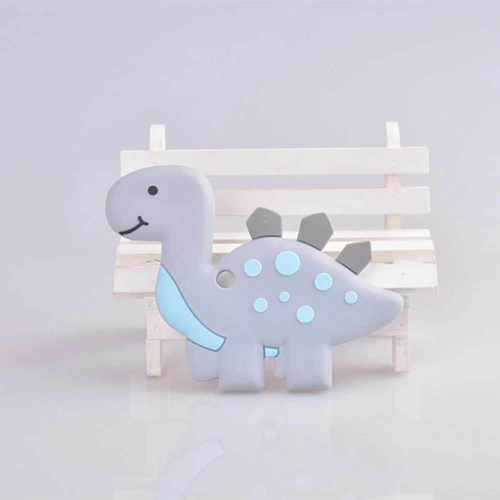 

Lovely Animal Dinosaur Soft Silicone Teether Baby Newborn Teething Chew Toy Infant Teething Development Kits