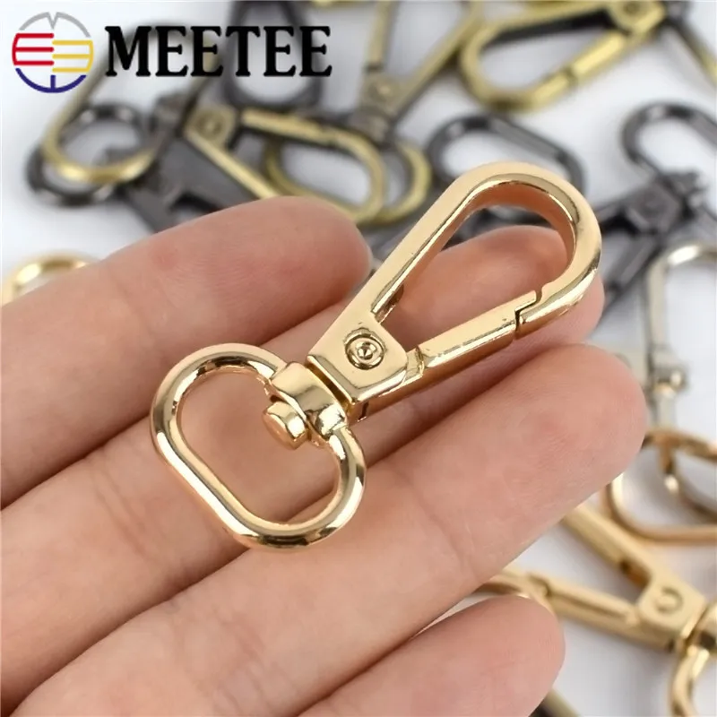 Meetee 5 шт. 16-50 мм Металлические пряжки поворотный карабин сумка ремешок ЗАЖИМ