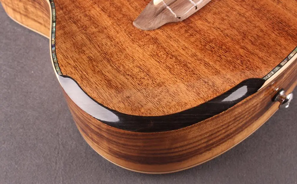 Tenor укулеле Акация Топ Твердые сторона и задняя 4 струны с EVA жесткий