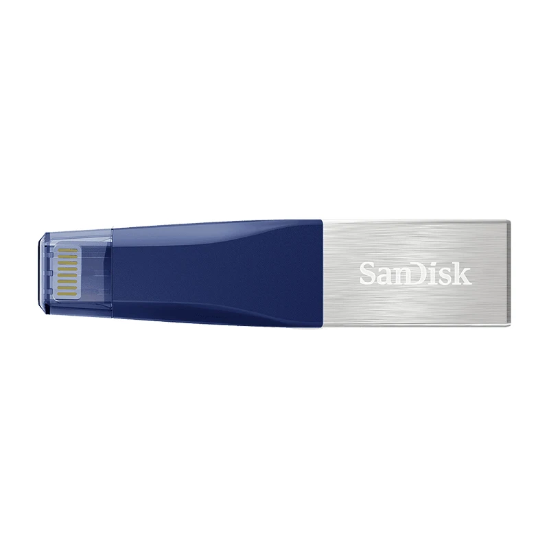 Синий SanDisk X40N USB 3,0 OTG флеш-накопитель 128 Гб 64 ГБ 32 ГБ 16 ГБ флеш-накопитель Флешка карта памяти флеш-накопитель для ПК/Iphone 2в1 - Цвет: Синий