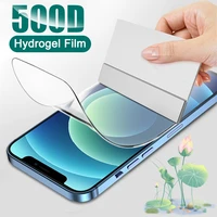 9d full protection hydrogel film for apple 11 12 13 mini pro max x xs xr screen protector film for iphone 7 8 6 6s plus 5s se