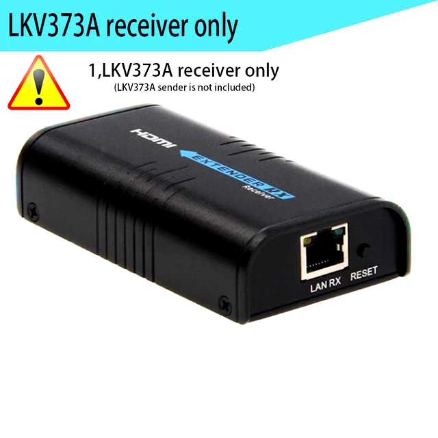 V 3,0 LKV373A HDMI удлинитель сплиттер по cat5e/6 кабель до 120 м TCP/IP 3D и 1080P - Цвет: 373A receiver only