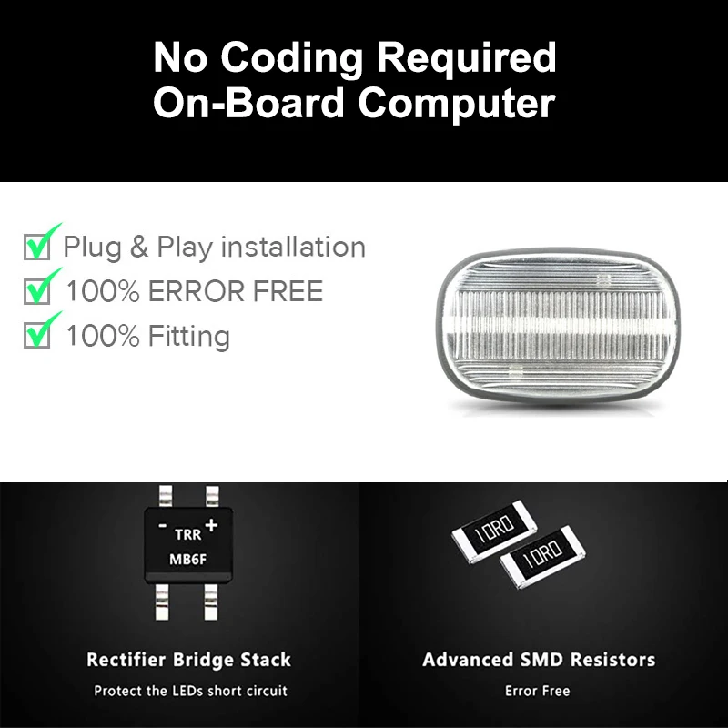 Динамический Янтарный светодиодный габаритный фонарь совместимый с Toyota Celica Caldina