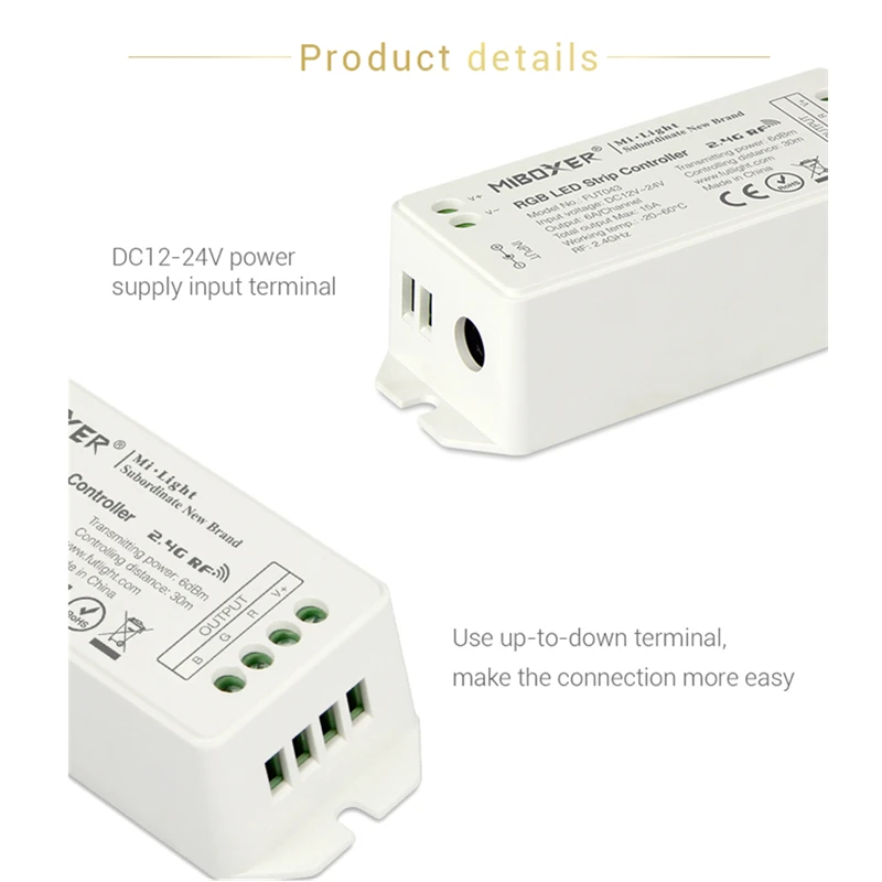 Miboxer New FUT045 RF DC12 24V RGB + CCT LED Strip Control ler Smart System 2 4 GHZ Wireless Remote/APP control|Контролеры RGB| |