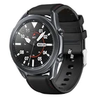 Лидер продаж, силиконовый + кожаный браслет для часов Samsung galaxy watch 3 45 ммGear S3 FrontierClassicgalaxy watch 46 мм, аксессуары, браслет