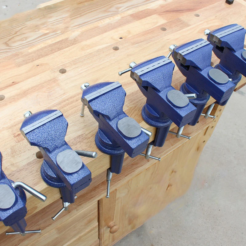 Table Vise Light Duty Mechanic Clamp-on 360 Degree Swivel Base Cast Workbench Household Small Bench | Инструменты