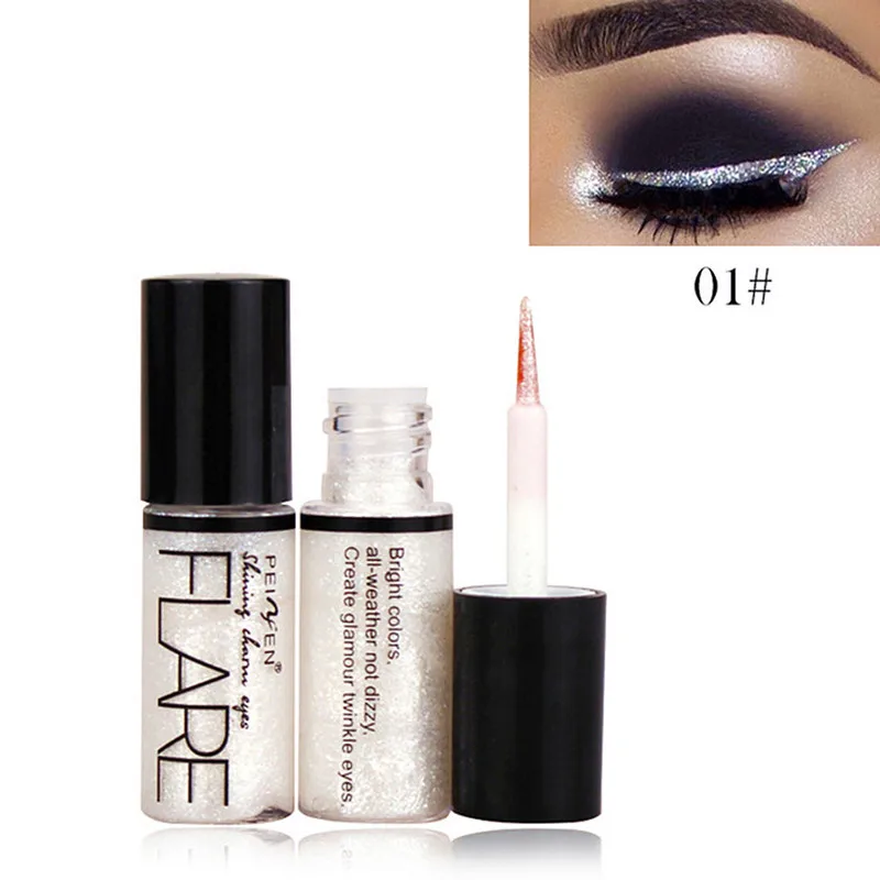 

Professional New Shiny Eye Liners Cosmetics Waterproof Sweatproof Liquid Glitter Eyeliner Eyeshadow Makeup Beauty Tool 1PCS