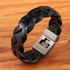 Woven PU Leather Men\'s Winding Bracelet 1