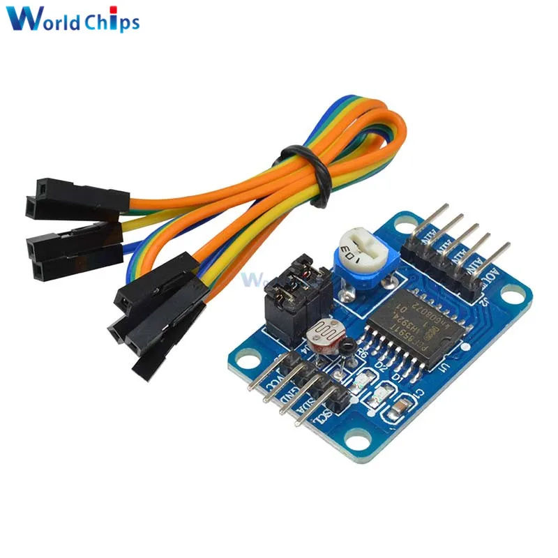 Модуль преобразователя PCF8591 AD/DA аналоговый в цифро с подсветкой и