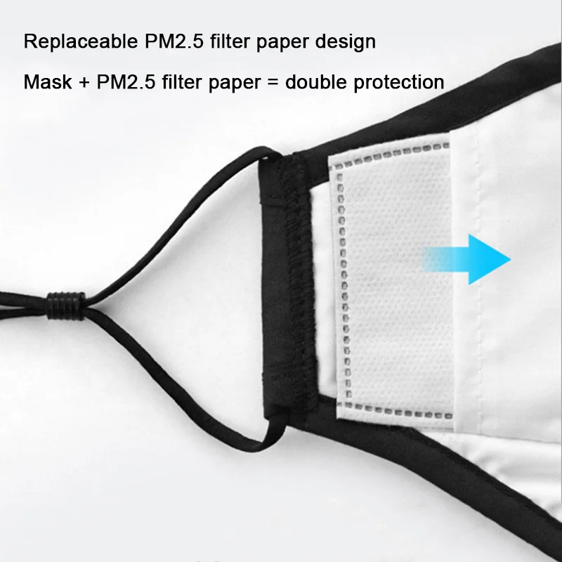 30 шт. фильтры для Anti-PM2.5 с активированным углем + двухслойные хлопковые